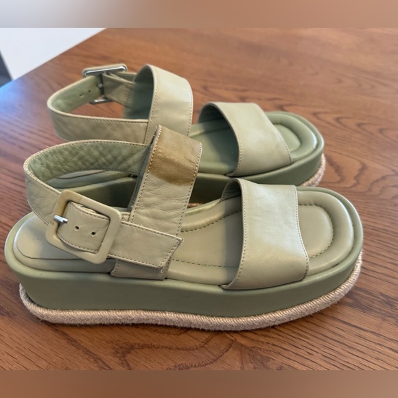 Paloma Barcelona Leather Platform Sandals size 37 - Picture 5 of 8